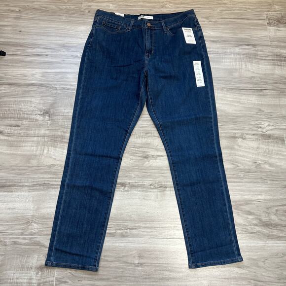 Signature Gold by levi strauss women's Classic Slim Tapered Jeans Size 16 - Picture 1 of 11